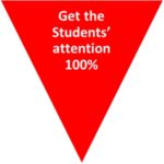 Do not start the teaching till you get 100% attention from all students
