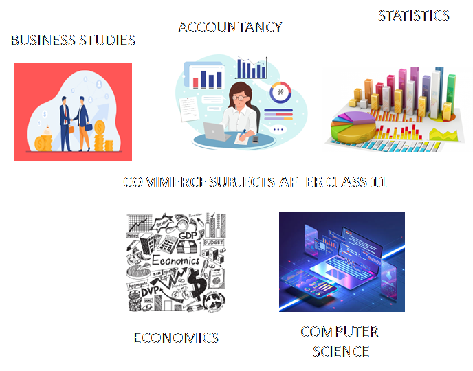 Subjects in Commerce stream after Class 10